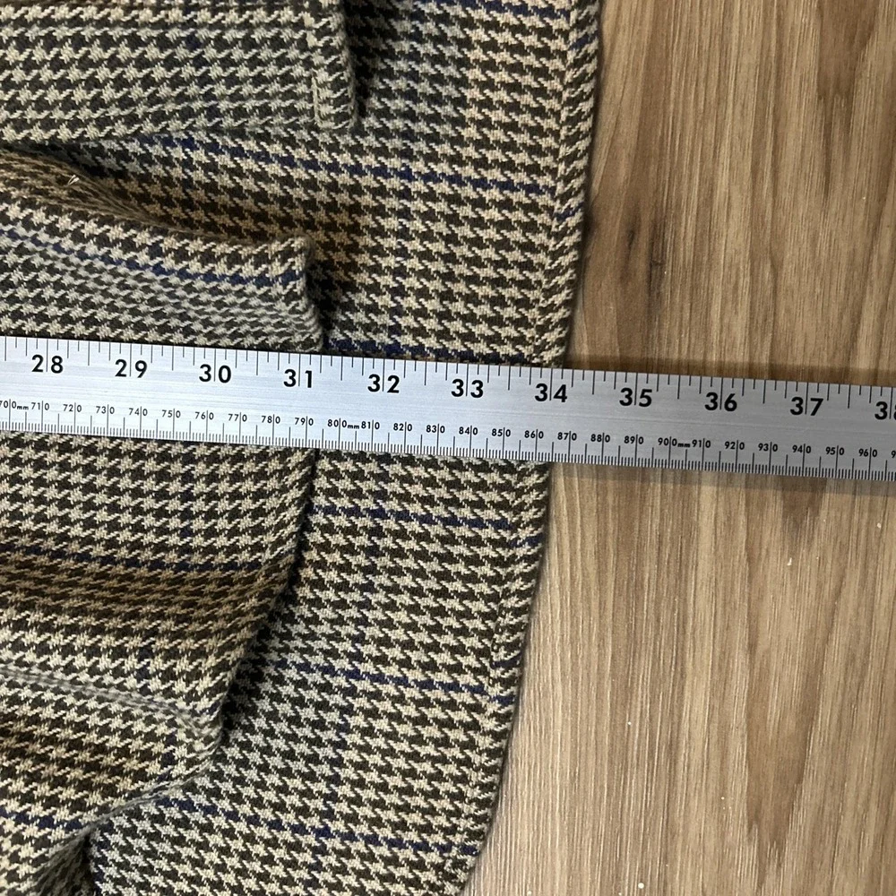 Banana Republic Button Up Shirt Mens Large Houndstooth Untucked Fit ThickFlannel